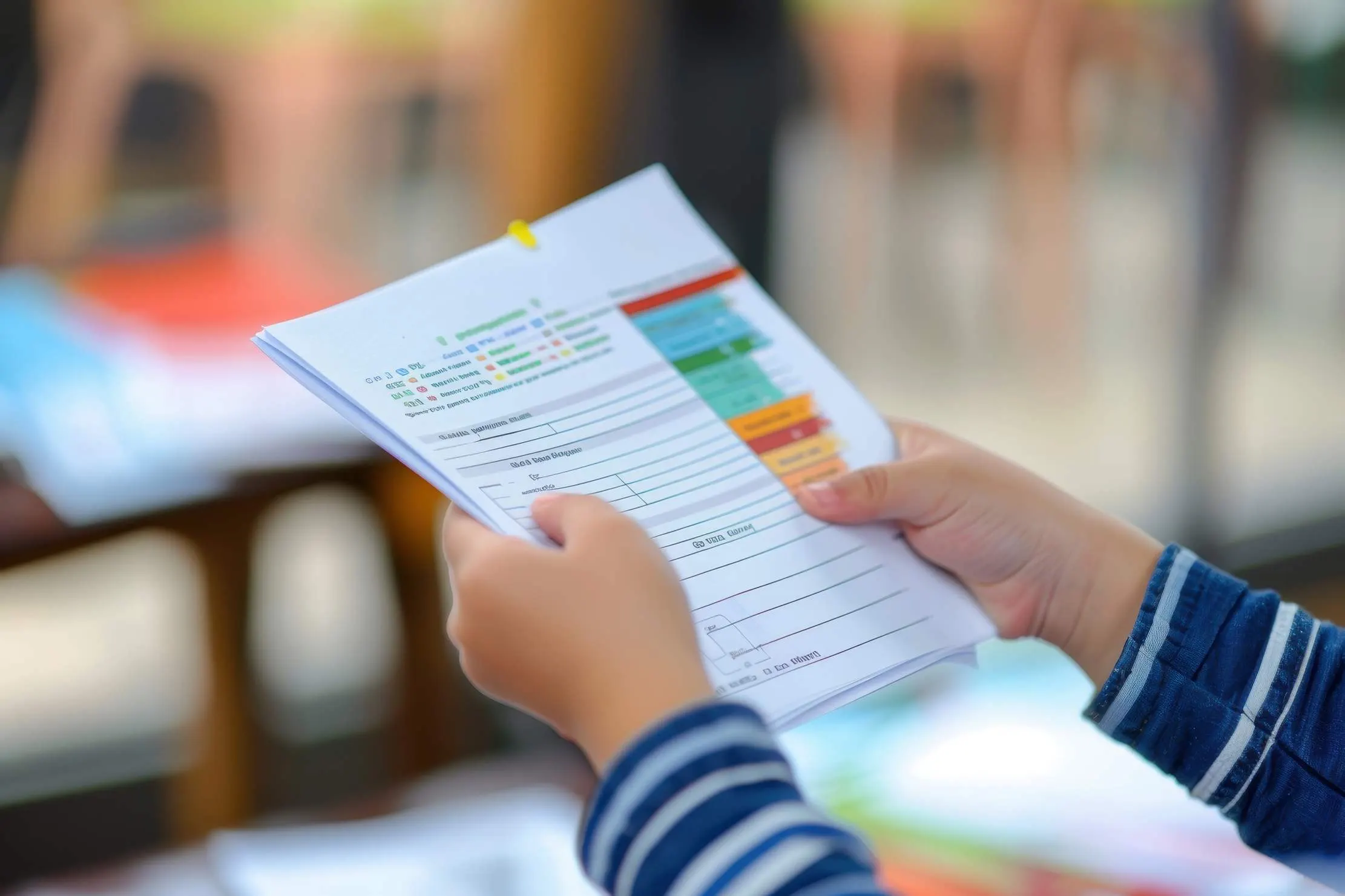 Student exam report card and grading module